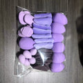 Makeup Multipurpose Sponges Fndn Concealer Wet Dry Latex-free All Qme Purple 35Pcs