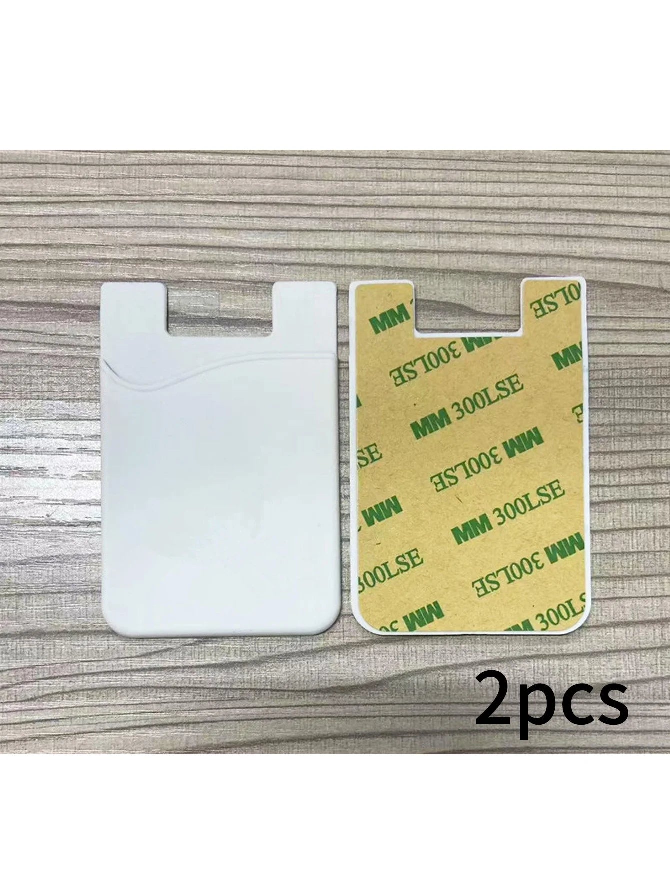 Silicone Phone Card Holder Bank Bus Id Sticker 2 Qme WHITE