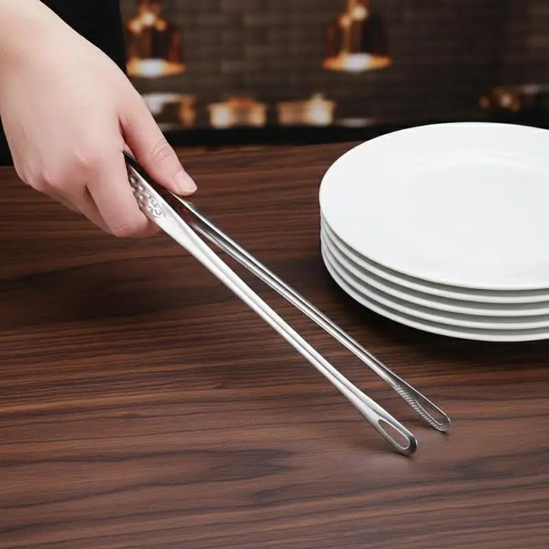 Stainlesssteel Foodclipskitchen Clips Korean Barbecue Tweezers Qme
