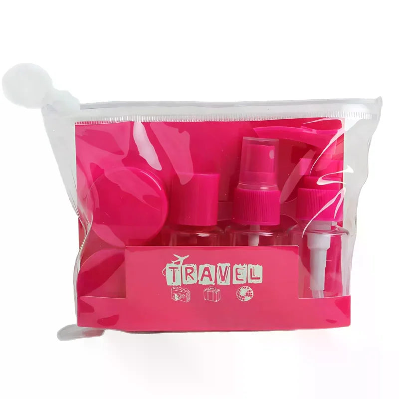 Travel Bottles Leak Proof Press Refillable Containers Cosmetics Qme