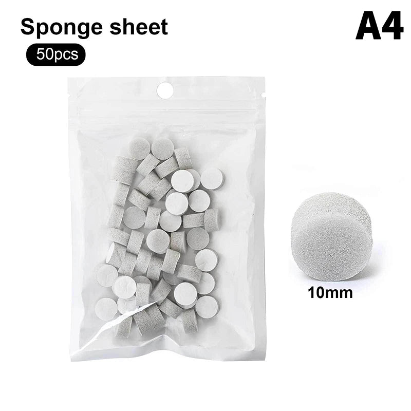 Self-adhesive Sponge Buffing Pads Replaceable Stainless Steel Disk Qme A4