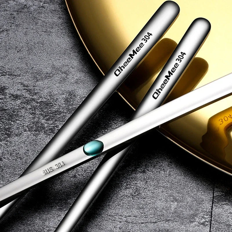 Stainless Steel Long Handled Spoon Teaspoon Coffee Stirring Spoon Ice Cream Honey Dessert Spoon Kitchen Tableware Qme