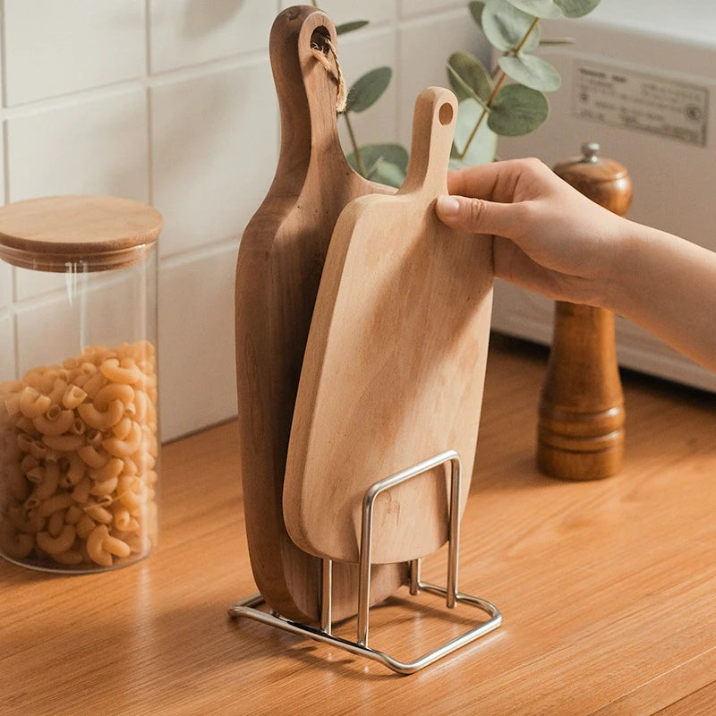 Cutting Board Holder Stainless Steel Cutting Board Rack Kitchen Organizer For Chopping Board Kitchen Storage Organization Rack. Qme