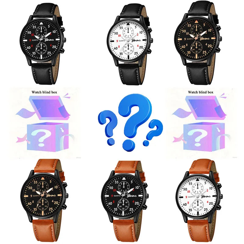 Geneva New Men's Watch Men's Blind Box Qme Watch blind box