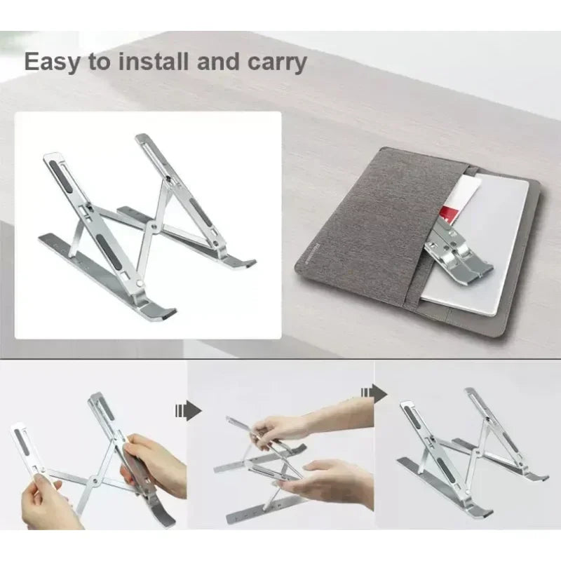 Portable Laptop Stand Notebook Stands Adjustable Ergonomic Laptop Support Base Holder for Computer Accessories Bracket Qme