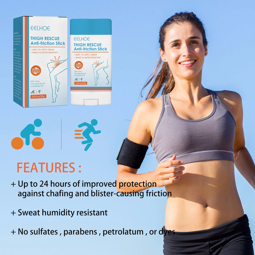 Thigh Anti-friction Stick Anti Chafe Cream Women Running Chafe Stick Sweat-proof Skin Rescue For Heel Lower Arm Thigh Skin 23g Qme