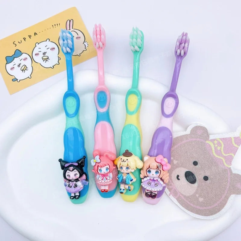 Hello Kitty Kuromi Soft-bristle Toothbrush Gentle Gums Teeth Thorough Qme