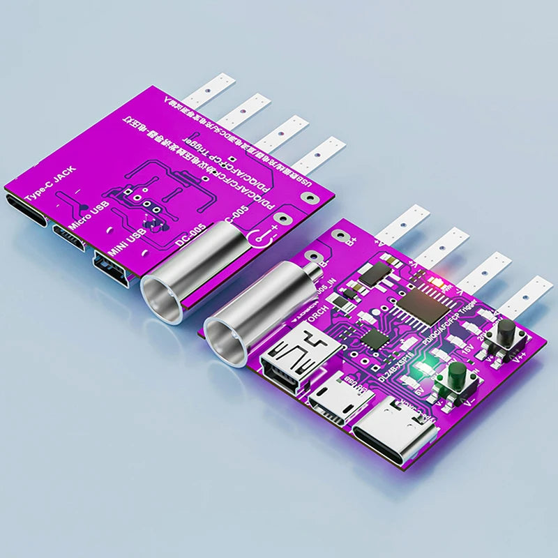 Type-C PD3.1 Fast Charging Protocol 4-Wire Test Board Voltage Meter Deceiver 140W Charger Aging Tool For DL24 Load Tester. Qme