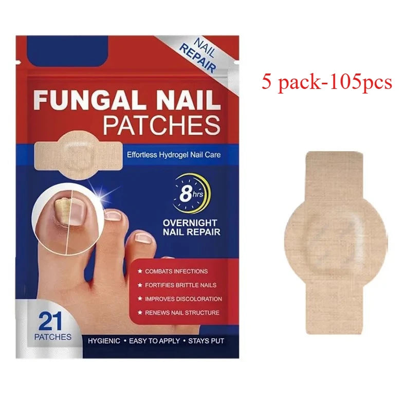 Waterproof Nail Beauty Stickers Daily Foot Care Supplies Qme 5 pack-105pcs