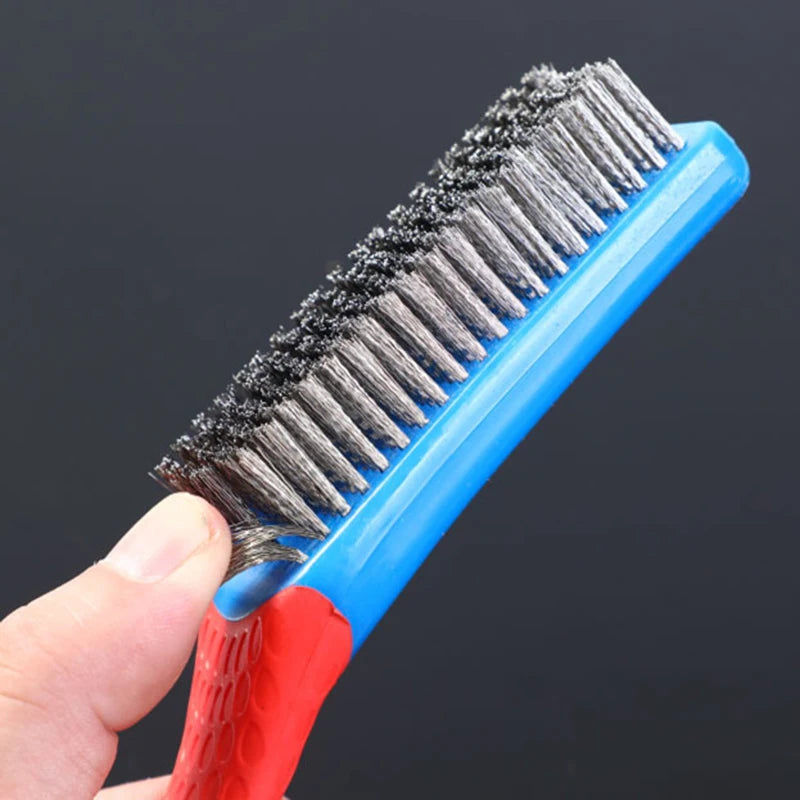 Heavy Duty Stainless Steel Wire Brush Comfortable Plastic Handle Qme