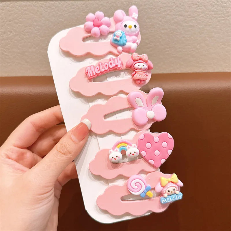 Cute Clownee-themed Cartoon Hair Clips Cute Hair Accessories for Students Side-Swept Bang Clips That Won't Damage Your Hai Qme 4