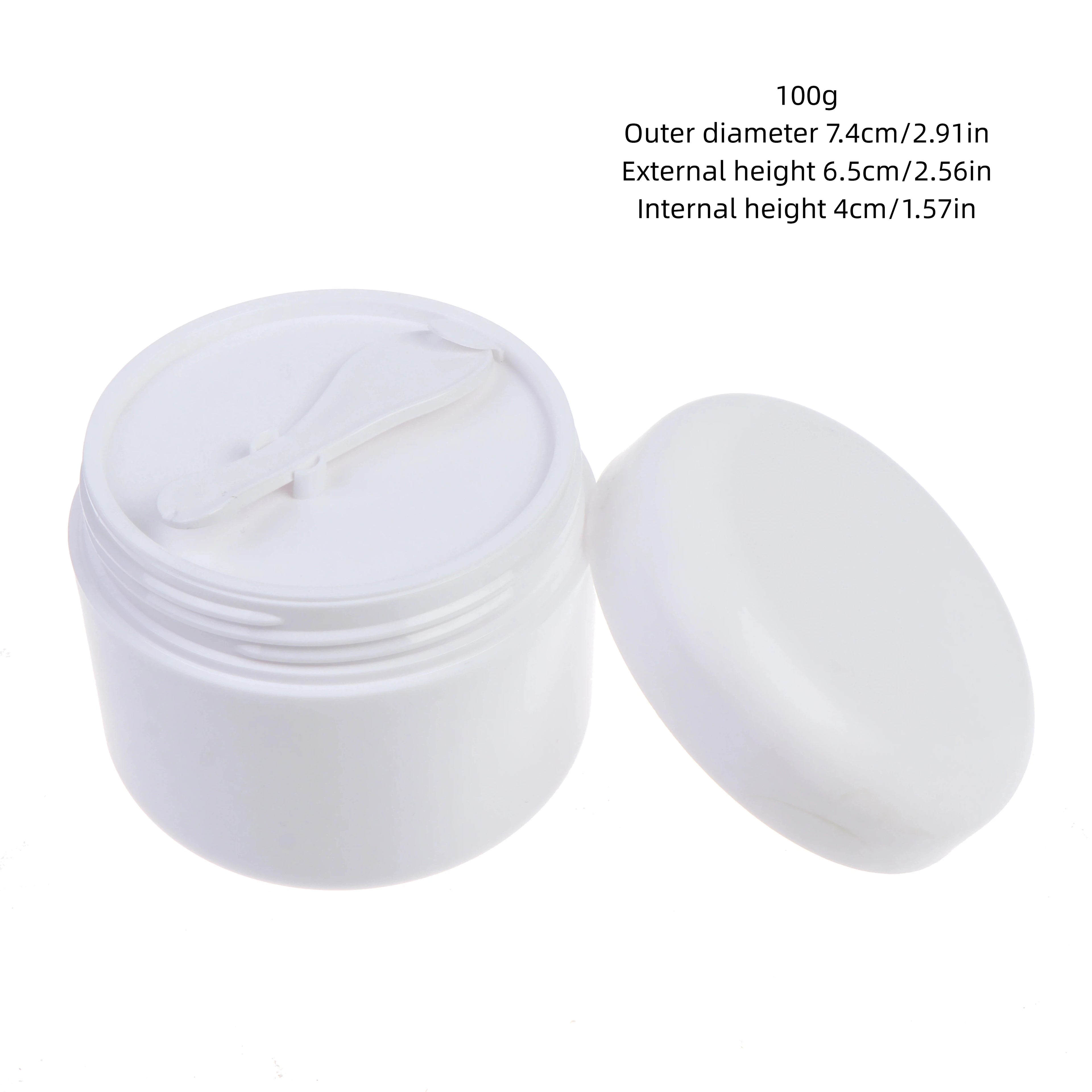 Refillable Empty Cosmetic Jar 50 100 Travel Face Cream Lotion Pot Qme 100g