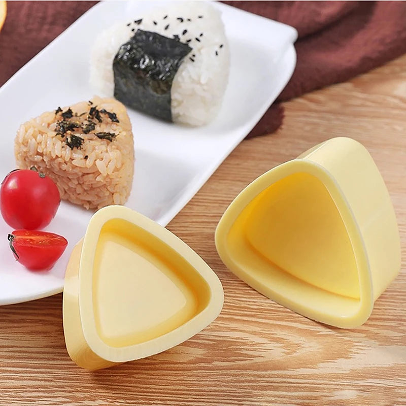 Diy Sushi Mold Onigiri Rice Ball Food Press Triangular Maker Japanese Qme