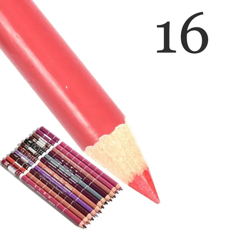 28Color Antifouling Lip Liner Professional Lipstick Pen Precise