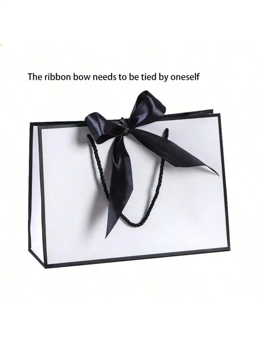Large Paper Bagexcluding Decorative Cards- Valentine's Day Bag Qme WHITE 25x35x10cm