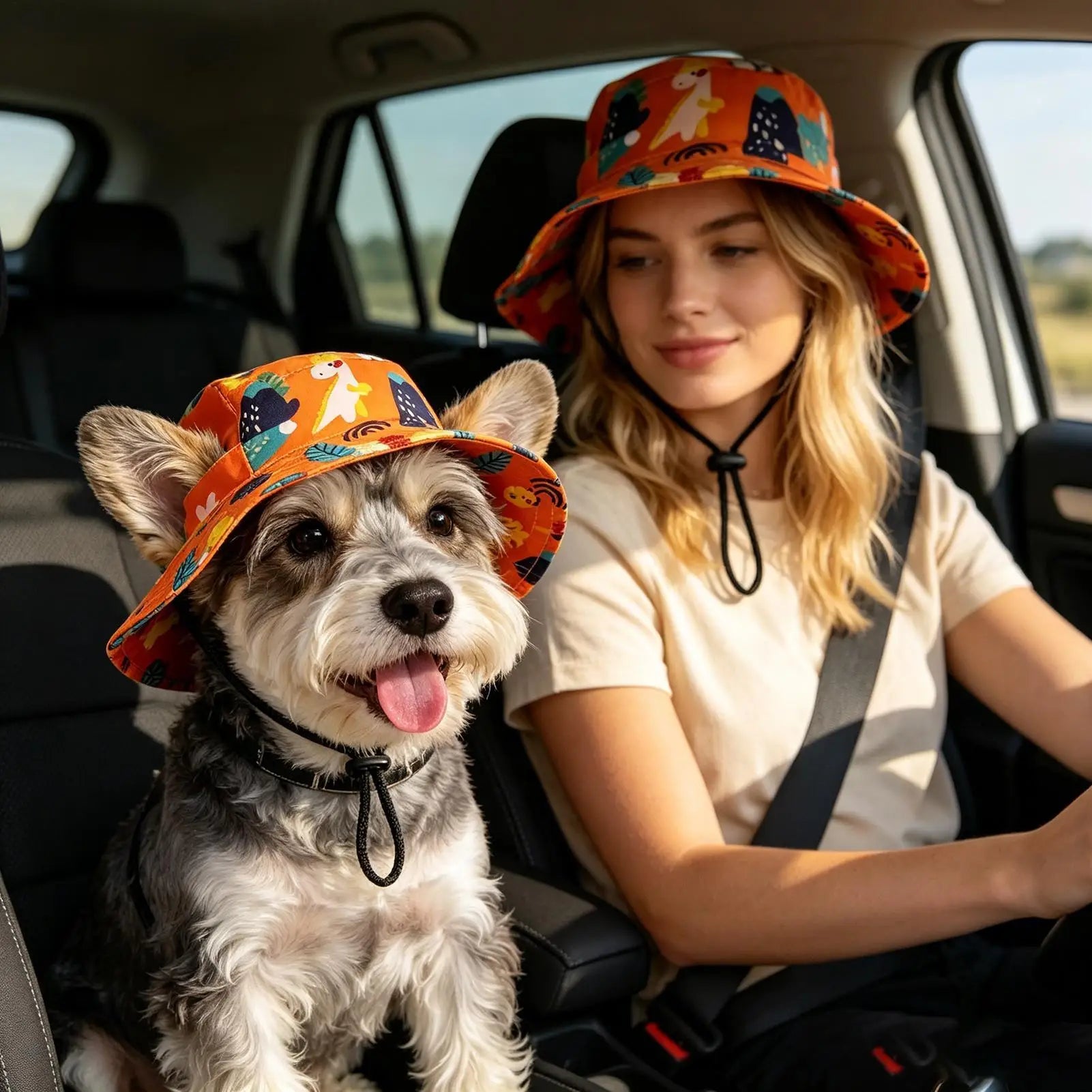 Hat For Dog With Ear Holes UV Protection Wide Brim Summer Dog Baseball Hat Cat Accessories For Small Medium Large Puppy Kitten Qme