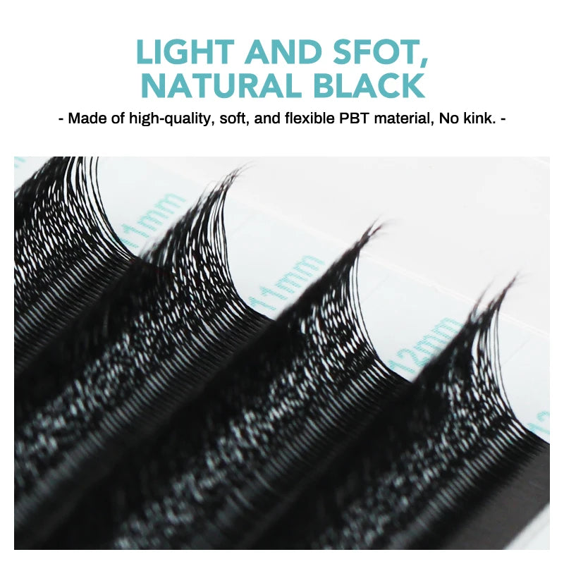 NATUHANA Camellia Premade Fans Eyelash Extensions 3D 4D 5D W-shape Qme