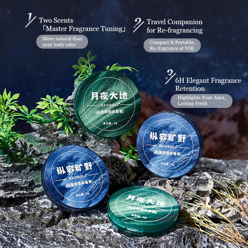 Refreshing Long-lasting Solid Cologne Men Vanilla Scent Portable Qme