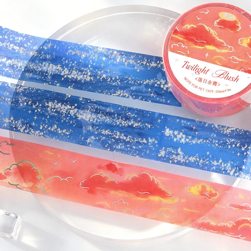 TIANZI 20mm X 3m Griffiths Regular Series Kawaii Ins Cute Dessert Sparkling Sand Washi Tape DIY Scrapbook Aesthetic Masking Tape Qme