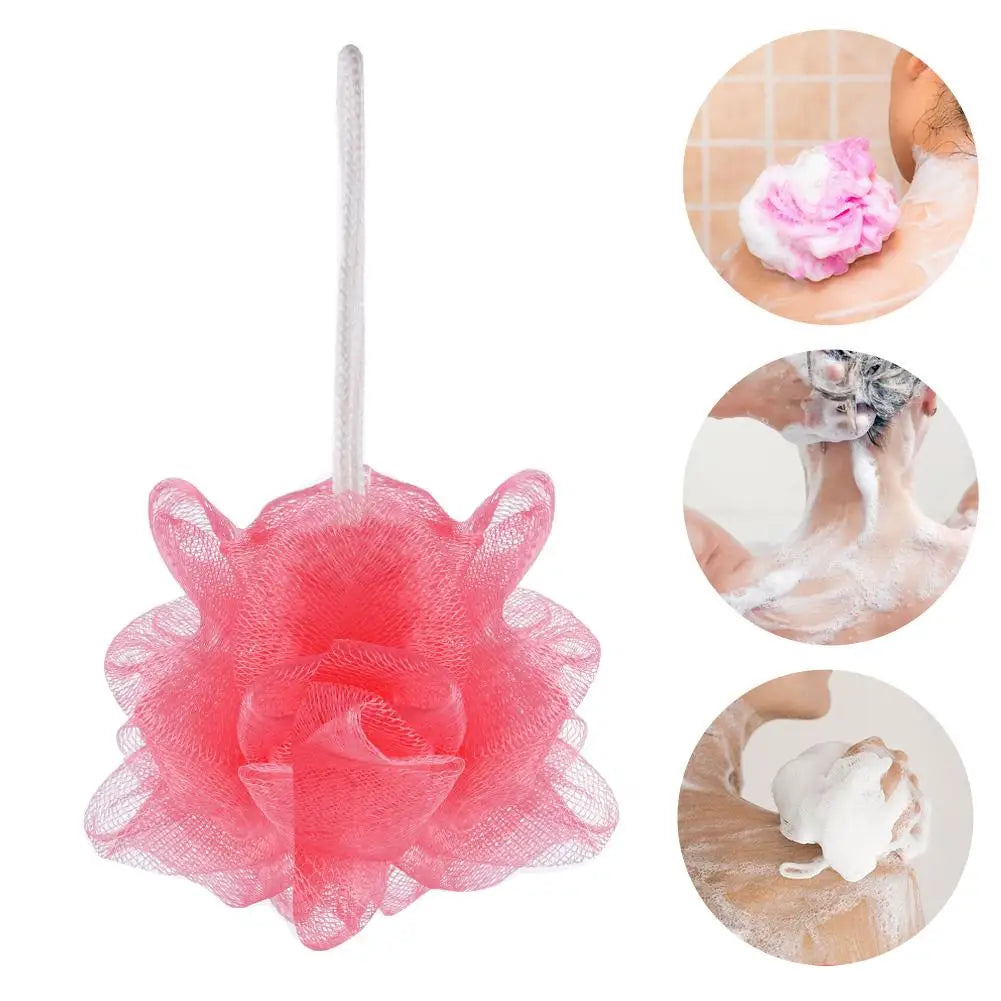Mesh Bath Sponge Balls Soft Shower Foaming Body Scrub Exfoliating Qme