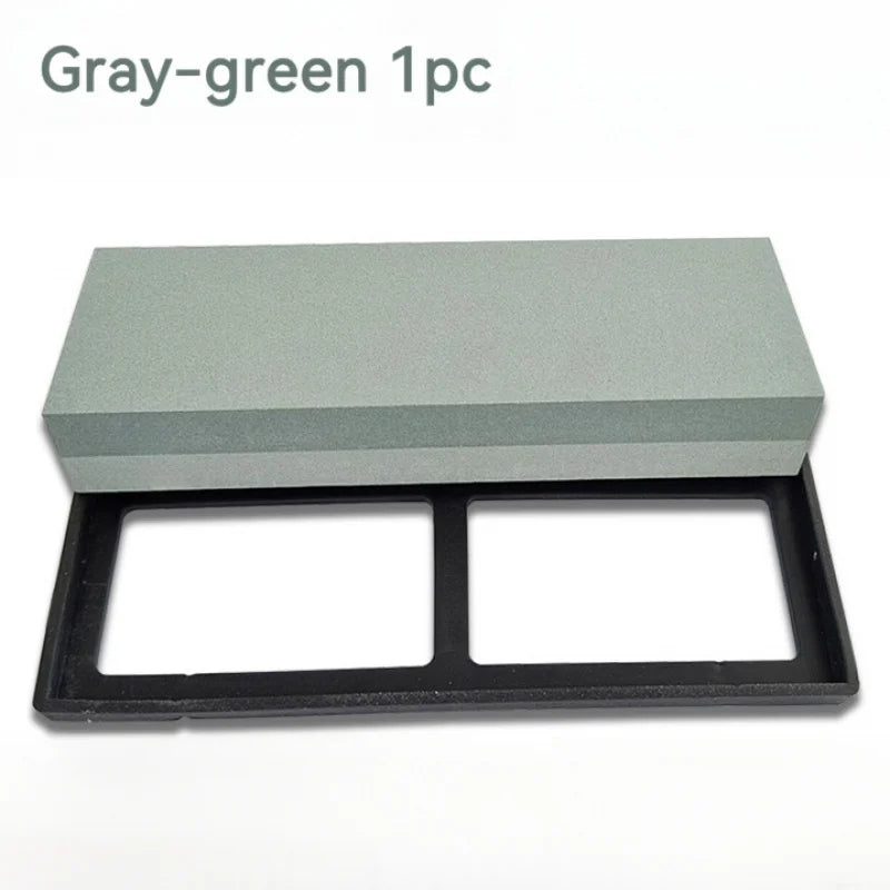 1pc for Sharpening Stone Kit with Built-In Base& Angle Guide. All-In-One Whetstone for Sharpening Dull Knives, Qme M 1000 6000