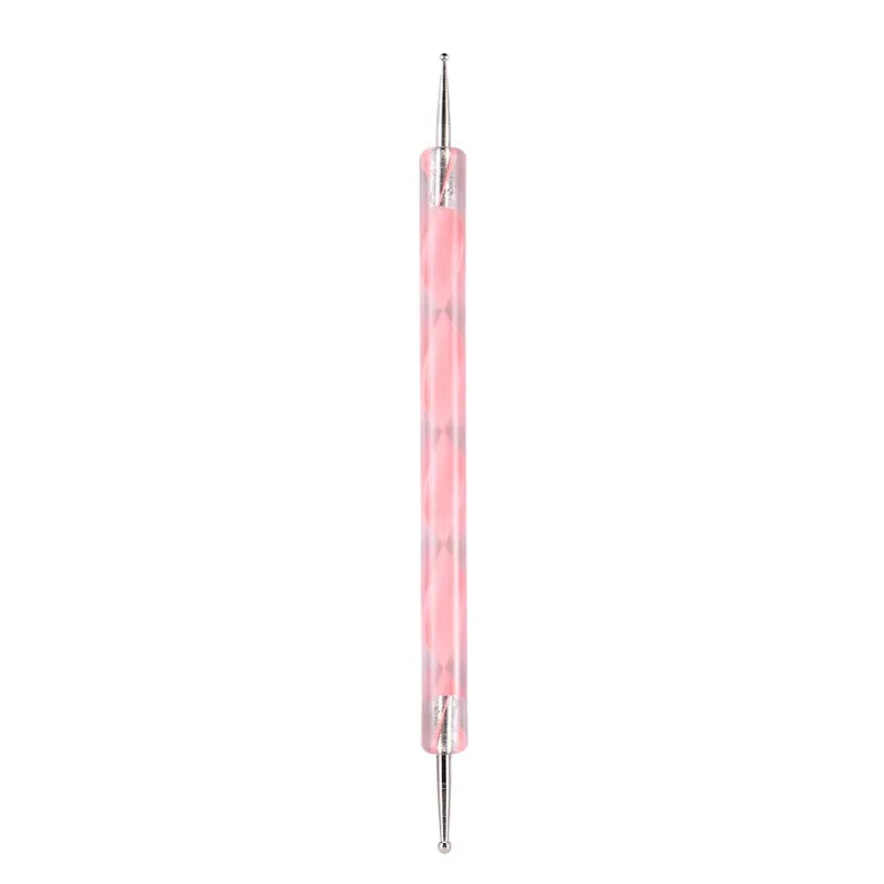 Nail Art Dotting Pen, Spiral Rod Hook Pen, Drawing Painting Marbleizing DIY Manicure Tools Qme
