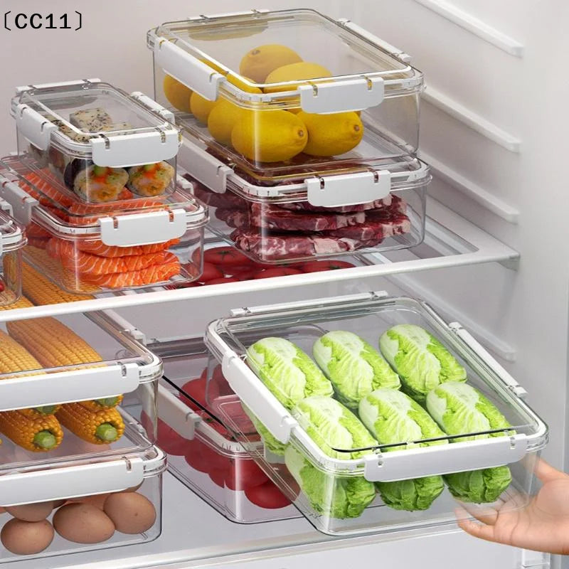 Fruit Storage Containers Fresh Food Fridge Clear Organizer Qme