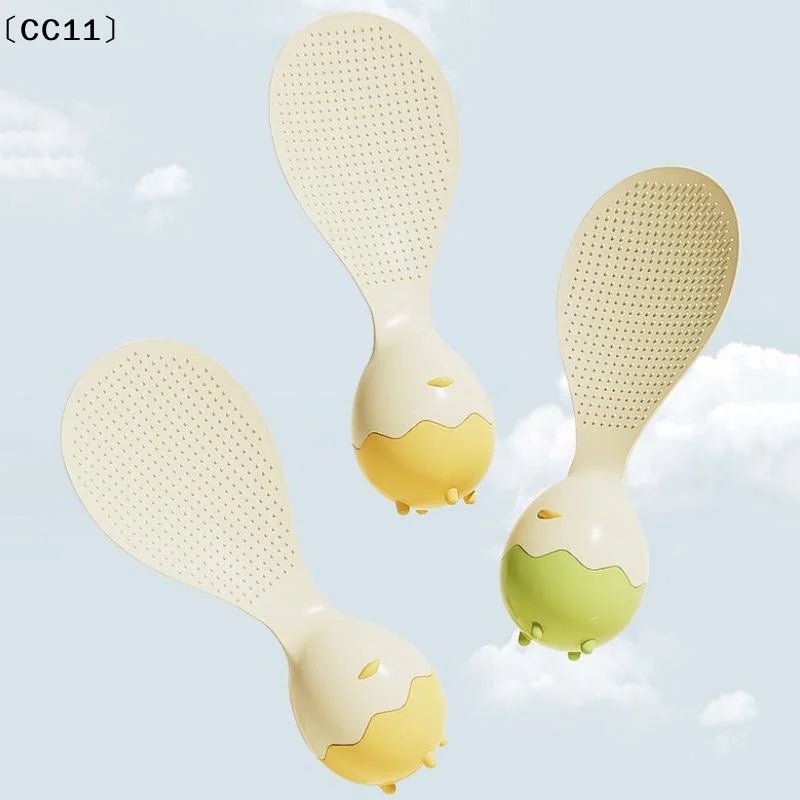 Creative Eggshell Standing Rice Spoon Household Scoop Non-stick Qme