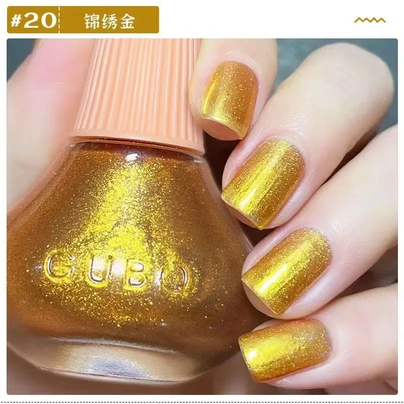 45 Colors Nail Polish Oil-based Nails Polish No-bake Quick Dry Non-tear Small Glitter Nail Gel Transparent Red Nail Art Qme 20