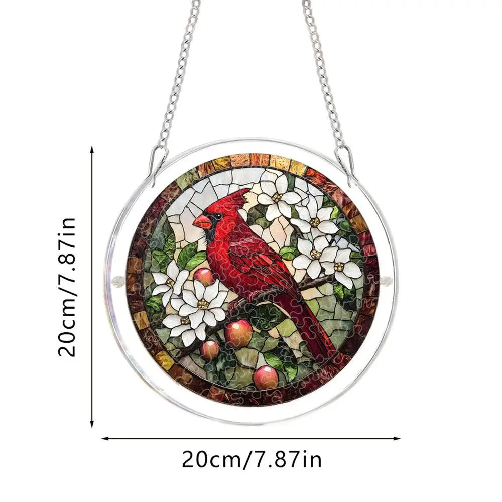 Acrylic Puzzle Suncatcher 2D Window Ornament Garden Butterfly Bird Qme A CN