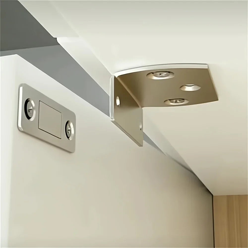 Magnetic Door Closer Cabinet Catch Latch Cupboard Ultra Thin Automatic Closer Lock Invisible Strong Door Stopper Wardrobe Qme
