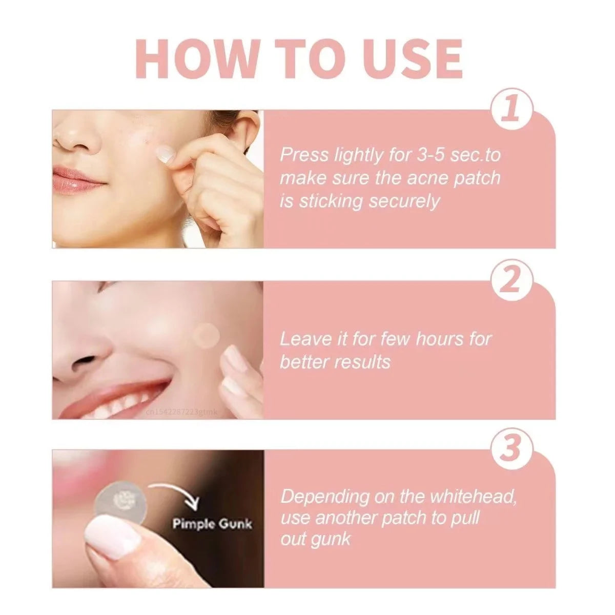 Invisible Acne Patches Removal Pimple Anti-acne Hydrocolloid Spots Qme
