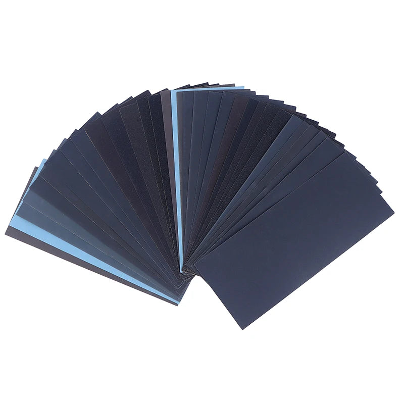 12/24/28Pcs Sandpaper Kit Wet / Dry Sanding Paper Abrasive Polishing Tools For Wood Sanding Metal Plastic Polishing Qme