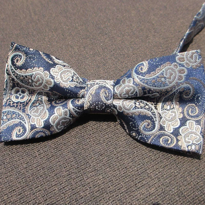 Bowtie Men Formal Necktie Pink Black Plaid Wedding Butterfly Male Qme RT2