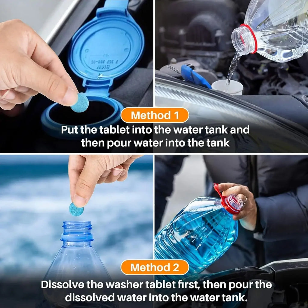50/100/200Pcs Car Windshield Washer Tablets Glass Cleaner Concentrate Fluid Car Windshield Cleaner Automotive Qme