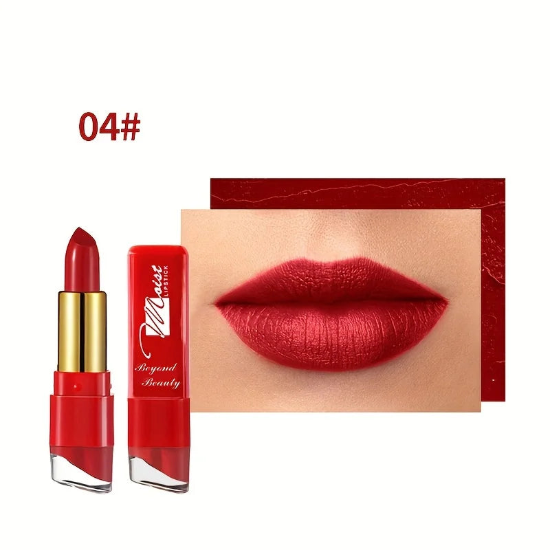 12 Colors Creamy Moisturizing Lipstick Long Lasting Leaning Tower Qme 04
