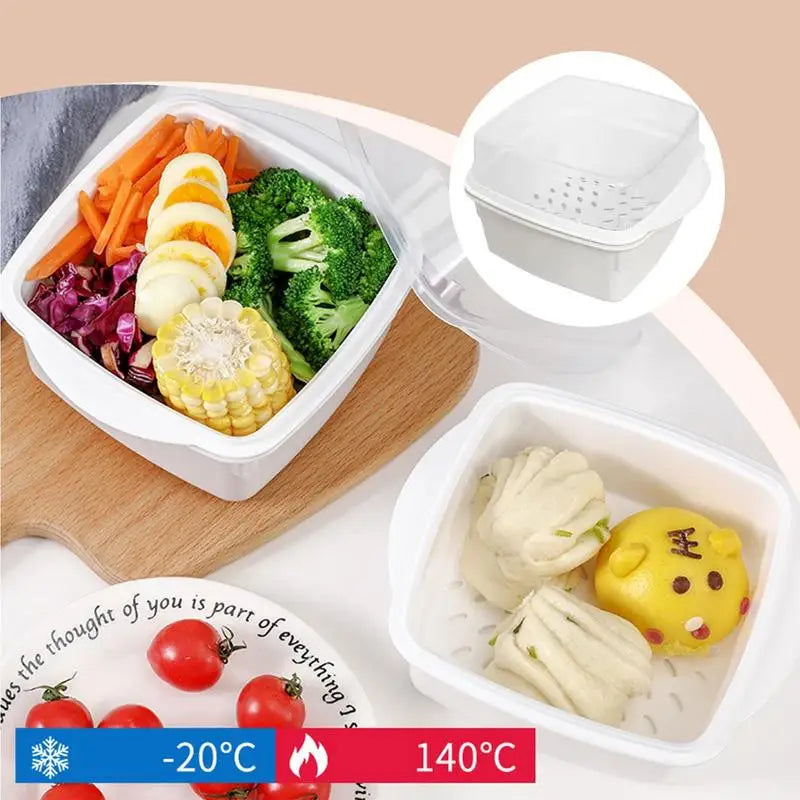 Microwave Steamer Vegetable Steamer Microwave Bowls Microwave Cookware Versatile Food Container For Vegetables Fish Prep Meal Qme