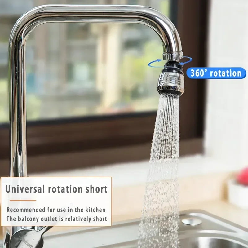 Kitchen Gadgets 2 Modes 360 Rotatable Bubbler High Pressure Faucet Extender Water Saving Bathroom Kitchen Accessories Supplies Qme