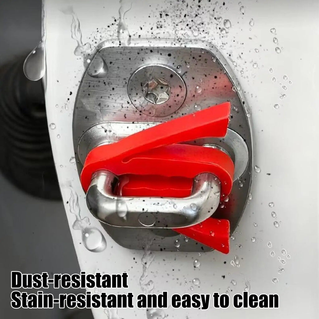 Silicone Car Door Latch Covers Shock Absorption Pad Noise Reduction Qme