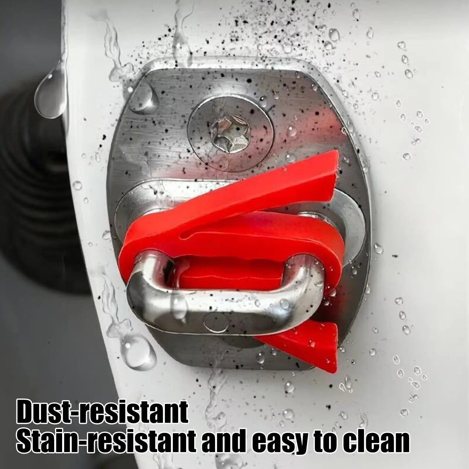 Silicone Car Door Latch Covers Shock Absorption Pad Noise Reduction Qme
