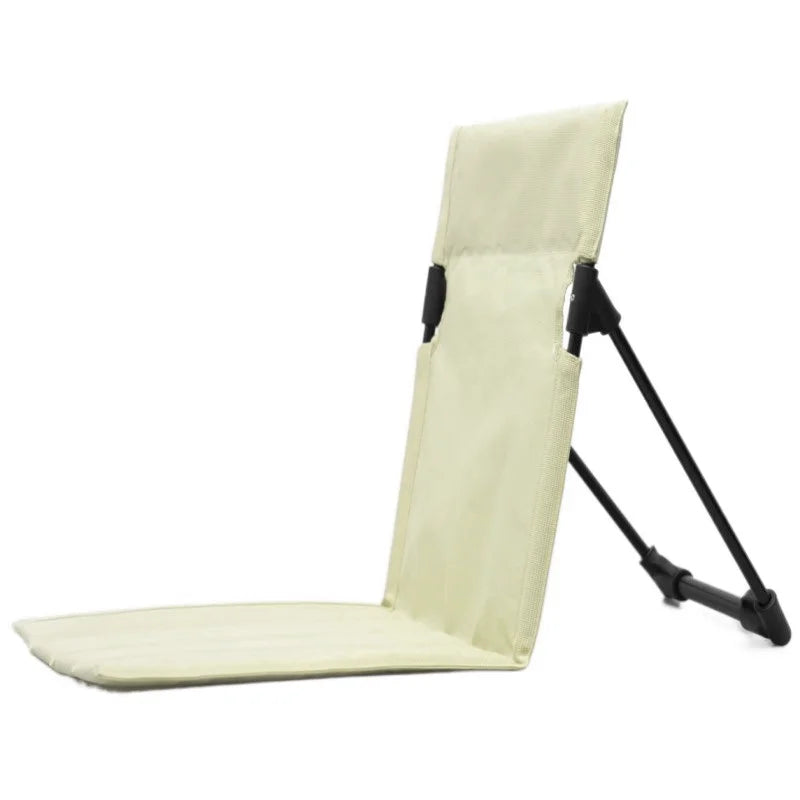Ultra-Light Folding Chair for Camping, Beach, and Road Trips - Durable Aluminum Alloy, Portable and Comfortable，fishing Chair Qme WHITE