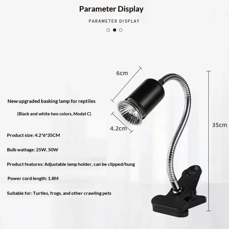 1 Set 50/75W UVA UVB Light Basking Spot Light Simulated Sunlight Reptile Heat Lamp For Turtle Lizard Dimmable Heating Lamp Qme