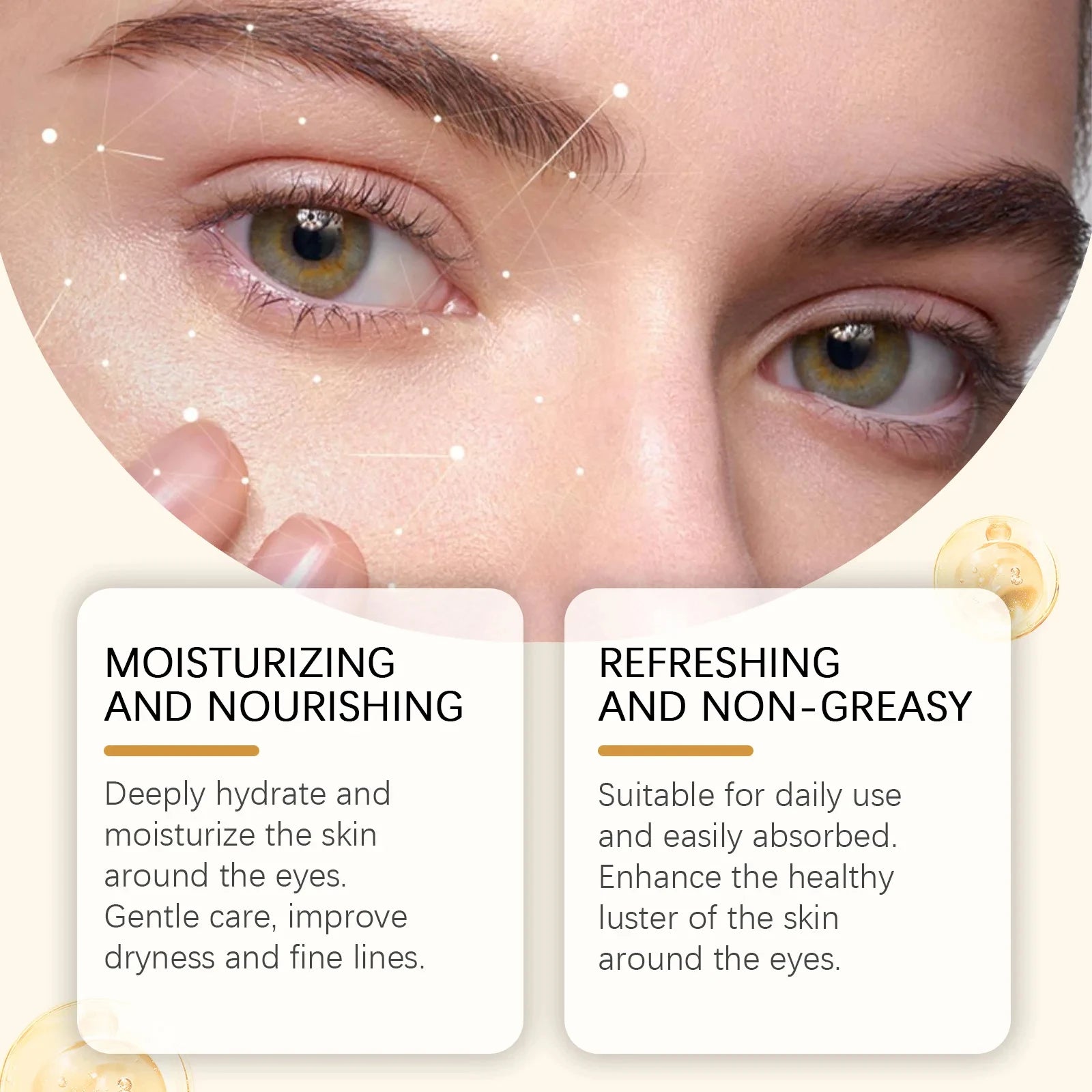 5D Peptide Anti-wrinkle Eye Cream Firming Remove Dark Circles Reduces Fine Lines Crow's Feet Smoothing Nourishing Eye Care Qme