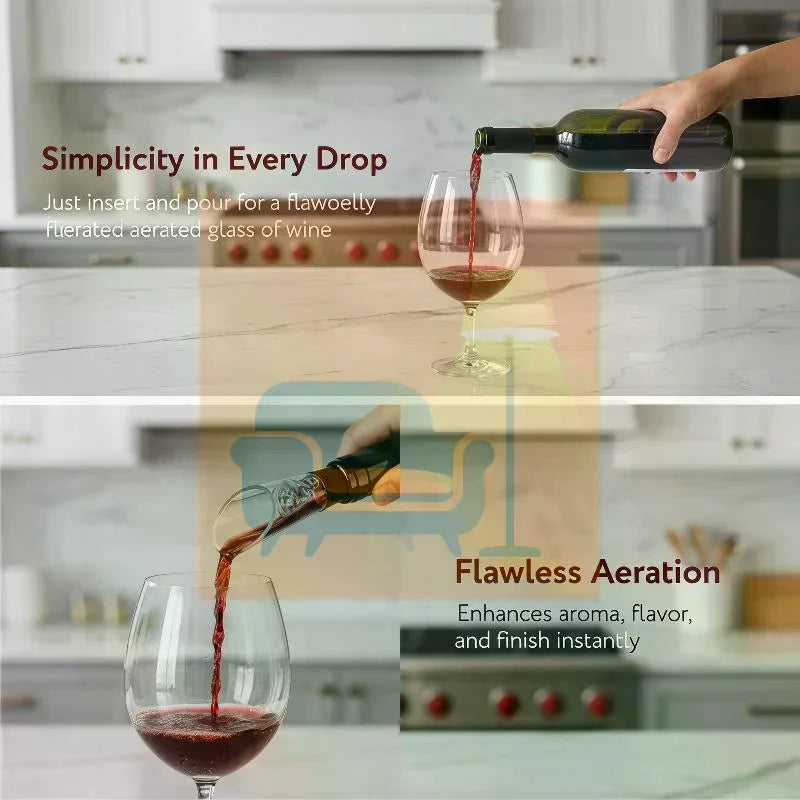1/2/5/10/12pcsWine Aerator Pourer Decanter Liquor Bottles Stopper Spout Premium Crystal Wine Pourers Bar Assessor Wine Lovers Qme