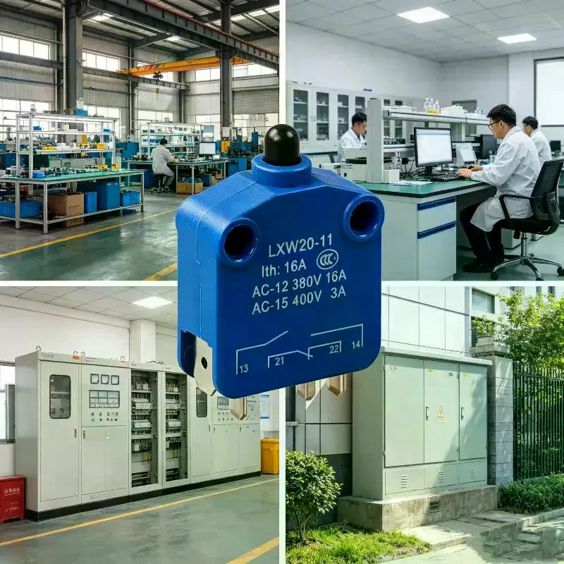 LXW20-11/M Limit Switch Stroke PUSH Slug Column Micro Travel Silver Contact Blue 16A 1NO 1NC Qme