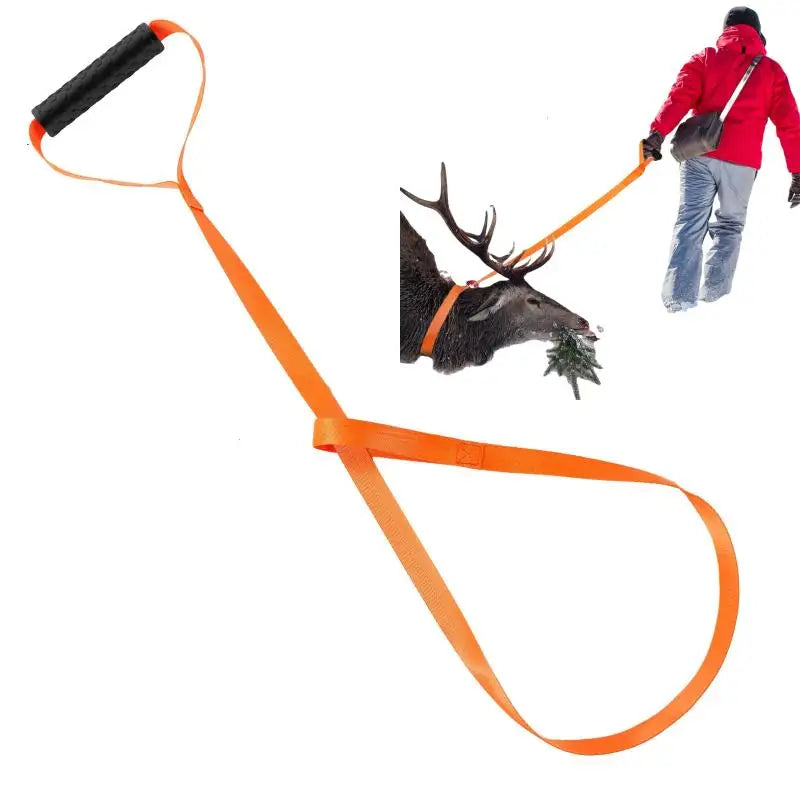 Portable Puller Dragging Pull Rope Deer Drag Harness Hunting Belt Qme
