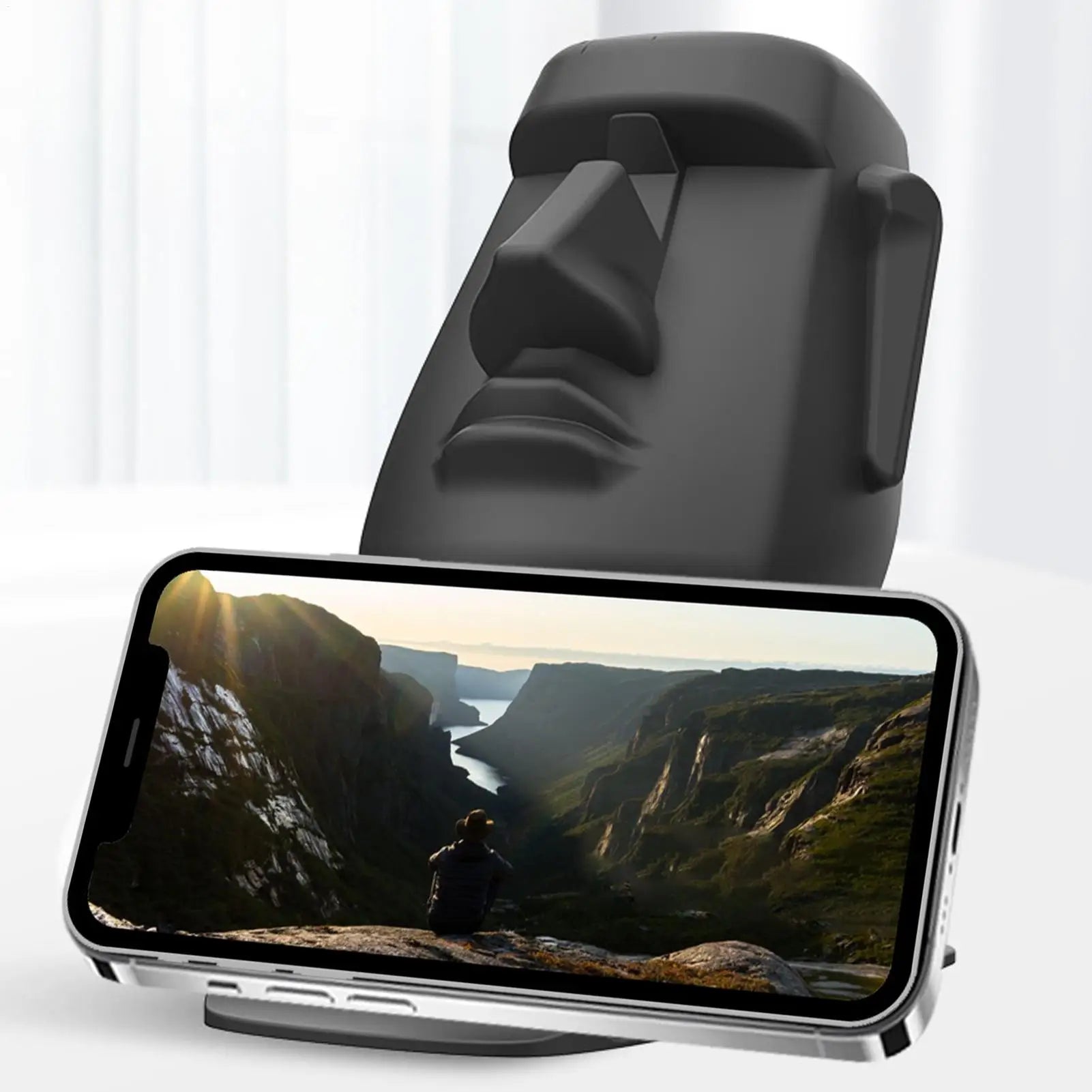 Eyeglasses Face Display Stand Easter Island Head Eyeglass Holder Home Qme