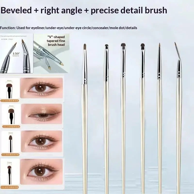Refined Eye Detail Brush 4 Advanced Eyeshadow Tools Consistent Makeup Qme
