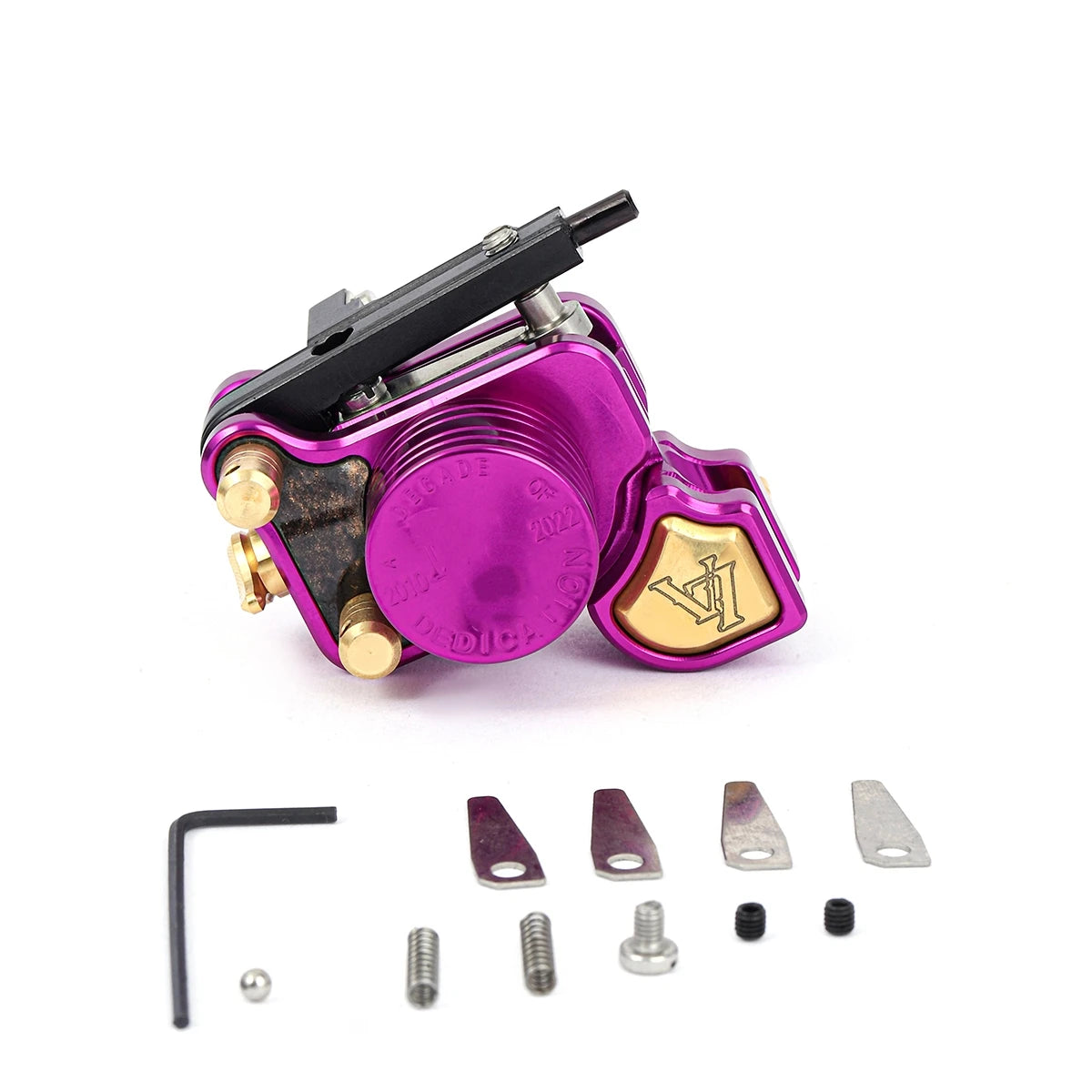 Brand New DARKLAB V7R Shrapnel Motor Rotary Tattoo Machine Gun Withe Adjustable Stroke Supply Qme purple color