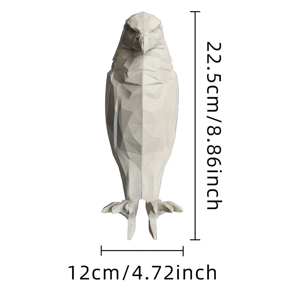 Resin Animal Statue Light Battery Operated 3D Printed Wall Decoration Lamp Owl Eagle Shape Projector Light Sconce Wall Art Decor Qme